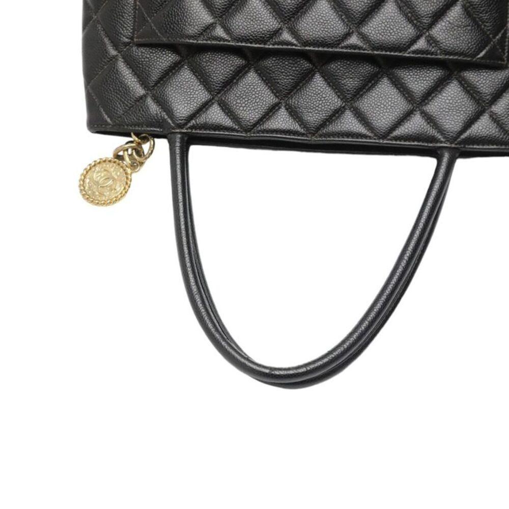 Chanel Shopping Black Leather Tote Bag (Pre-Owned) - Picture 14 of 16